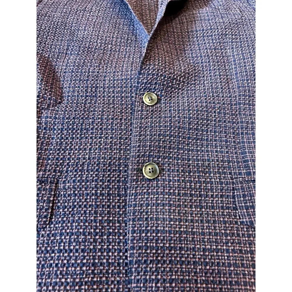 Lanificio F.lli Cerruti Oxygen Italian Blue/Rust Sport Coat Size 40R Wool Cupro‎